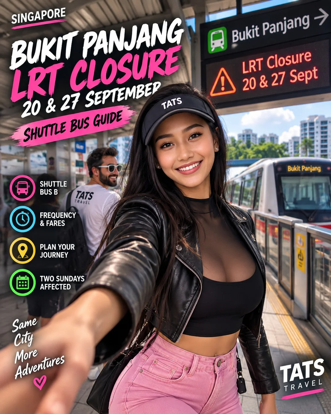 Bukit Panjang LRT closure editorial graphic