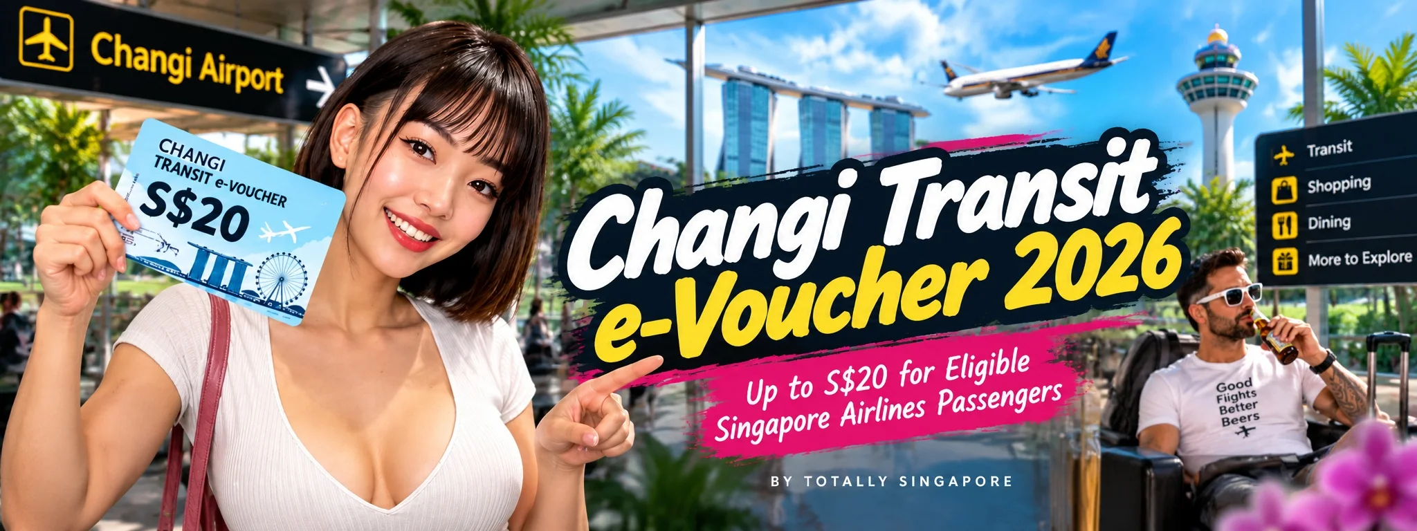 Singapore Changi Airport transit traveller