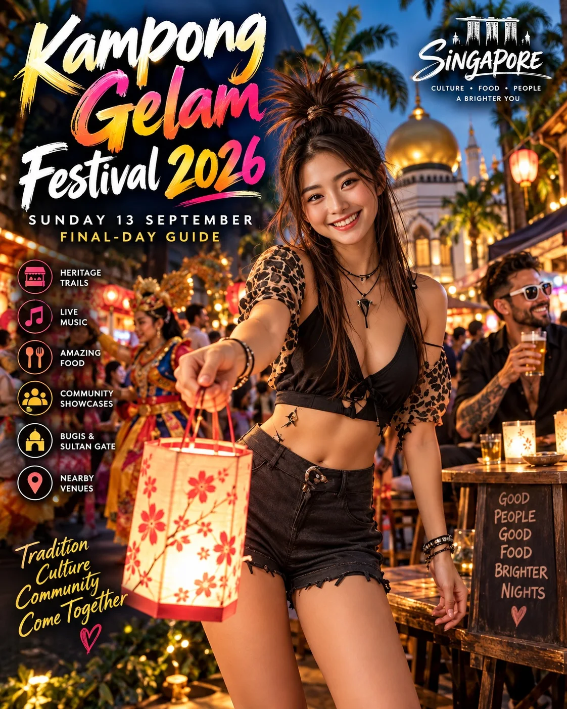 Kampong Gelam Festival 2026 final-day news graphic