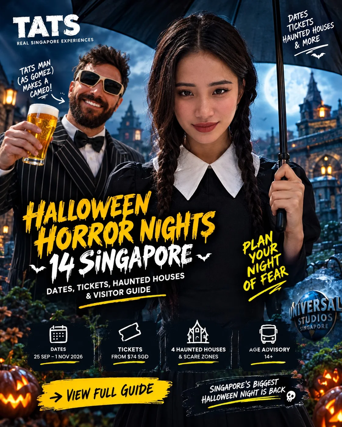 Halloween Horror Nights 14 Singapore companion graphic