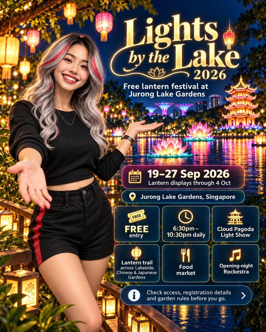 Lights by the Lake 2026 Singapore companion graphic