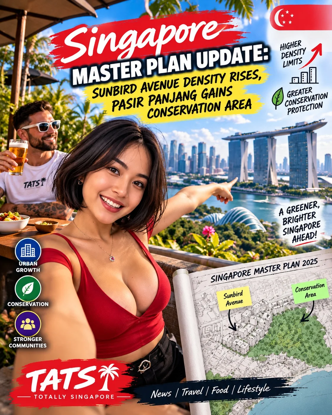 Singapore Master Plan neighbourhood planning news graphic