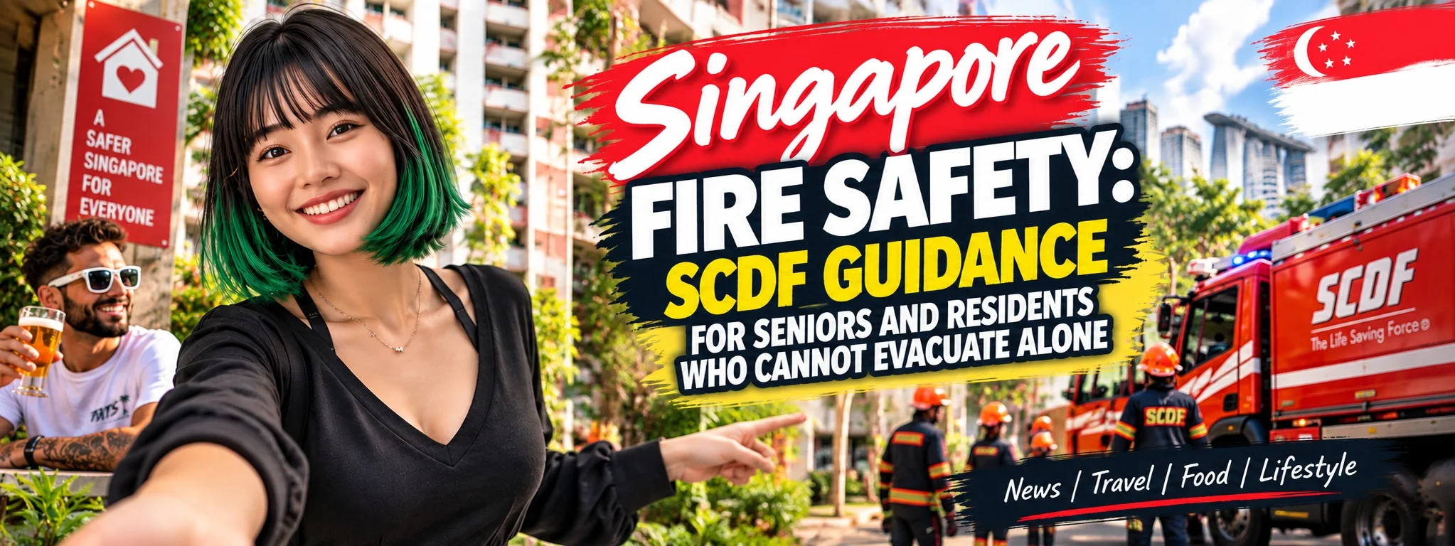 Singapore HDB fire evacuation guidance for vulnerable residents